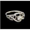 Image 1 : 1.27ctw Diamond Ring - 14KT White Gold