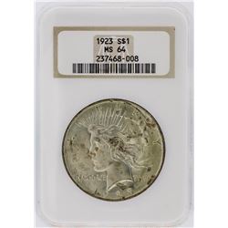 1923 NGC MS64 Peace Silver Dollar