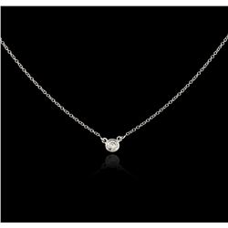 14KT White Gold 0.14ct Diamond Necklace