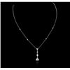 Image 2 : 14KT White Gold 1.78ctw Diamond Necklace