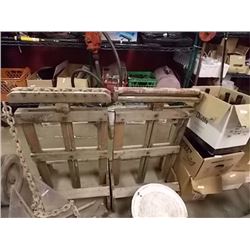 SAW HORSES - WOOD ROLLERS - 2 TTL