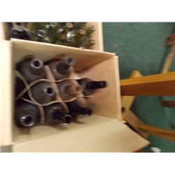 BOX OF ASSORTED VINTAGE COLLECTOR BOTTLES 5 BOXES TTL