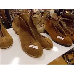 NEW LADIES SUEDE TOP ANKLE SHOES - BROWN - SZ 5