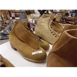 NEW LADIES SUEDE TOP ANKLE SHOES - BROWN - SZ 3
