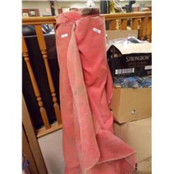 LARGE ROLL OF RED FABRIC