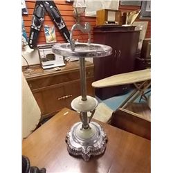 VINTAGE FLOOR STANDING ASHTRAY WITH MARBLE BASE