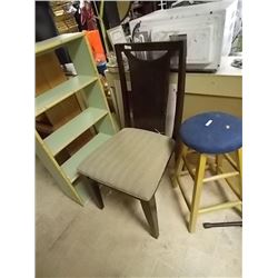NEW MAHOGANY AND fabric SIDE CHAIR