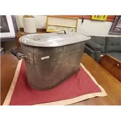 VITNAGE GLAVANIZED METAL BOILER - WITH INSERT AND LID