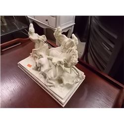 ITALIAN CARVED ROMAN CHARIOT FIGURE