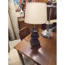 CAST IRON POT BELLY STOVE LAMP