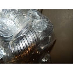 CHOCOLATE FOIL WRAPPED COINS - SILVER - ~680GMS PER LOT