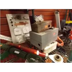 PANEL WITH GUAGES AND KEY START, TIMMER, BREAKER BOXES = 5 PC TTL