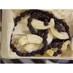 BOX - NECKLACE - AS-IS - BEADS AND BONES?