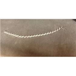 BRACLET - NEW DIAMONDS SET ING STERLING SILVER SAN MARCO DESIGN  - ESTIMATE VALUE $325