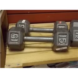 DUMB BELLS - 15LB - 2 TTL
