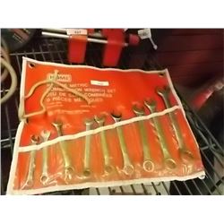 WRENCH SET - METRIC - 9 PC