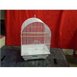 NEW BIRD CAGE - 355 - A - WHITE - 14"  X 12" X 20" H