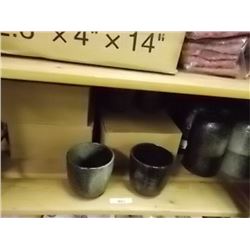 STONE MUGS - NEW -  8 PER LOT