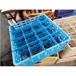 DISHWASHER TRAY - DIVIDED - SINGLE BASE UNIT WITH 2 RISERS TO MAKE DEEPER