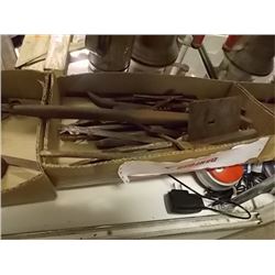 BOX OF VINTAGE TOOLS