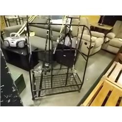 BLACK METAL DISPLAY STAND