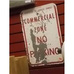 METAL STREET SIGN - NO PARKING
