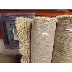 AREA CARPET - SHAG - BEIGE - 5 X 7'