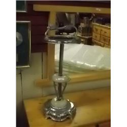 VINTAGE FLOOR STANDING ASHTRAY WITH MARBLE BASE