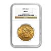 Image 1 : 1895 $10 Liberty Gold Eagle NGC MS61