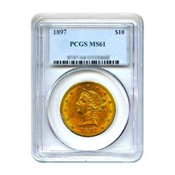 1897 $10 Liberty Gold Eagle PCGS MS61