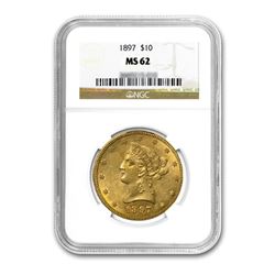1897 $10 Liberty Gold Eagle NGC MS62