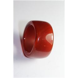 Natural Red Jade Ring
