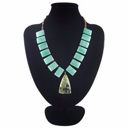 Natural Stone Hand Made Diamond Polished Necklace