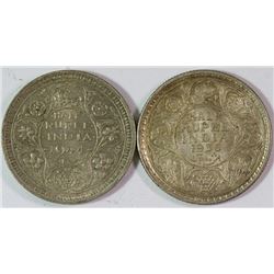 India, British, George V and George VI, 1936 to 1944 (KM.522, 552)