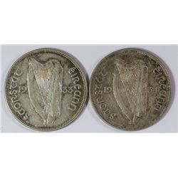 Ireland, Halfcrown, Republic, 1933 and 1934 (KM.8)