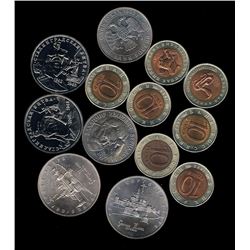 Russia, Two Roubles to Ten Roubles, 1992 ro 1993