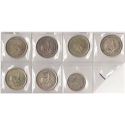 South Africa, Halfcrown to Five Shillings, 1928 to 1952