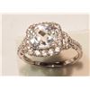 Image 1 : STERLING SILVER CUBIC ZIRCONIA RING