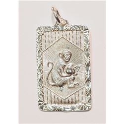 STERLING SILVER YEAR OF THE MONKEY CHINESE ZODIAC