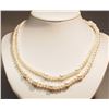 Image 1 : NATURAL PEARL LONG NECKLACE W/ COA