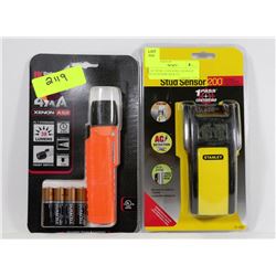 LOT WITH 2 TOOLS INCL.STANLEY STUD SENSOR 200 & UK