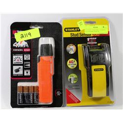 LOT WITH 2 TOOLS INCL.STANLEY STUD SENSOR 200 & UK