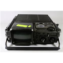 ANTIQUE SANYO UHF, VHF TV, RADIO - WORKING