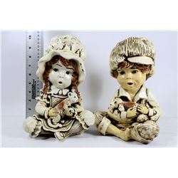 TWO VINTAGE COIN BANKS - MADE IN MEXICO