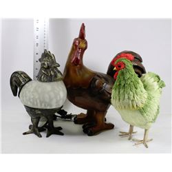 ROOSTER LAMP & ROOSTER COLLECTIBLES