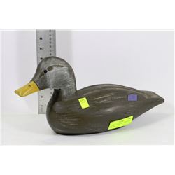 SIGNED VINTAGE WOODEN DUCK - LACOSTE