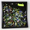 Image 1 : DISPLAY CASE FULL OF 1950'S MARBLES