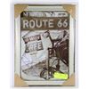 Image 1 : ROUTE 66 FRAMED METAL PICTURE