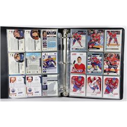 BINDER OF HOCKEY CARDS