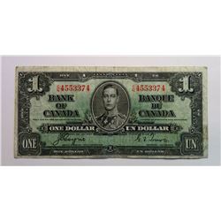 1937 KING GEORGE CANADIAN $1 BILL